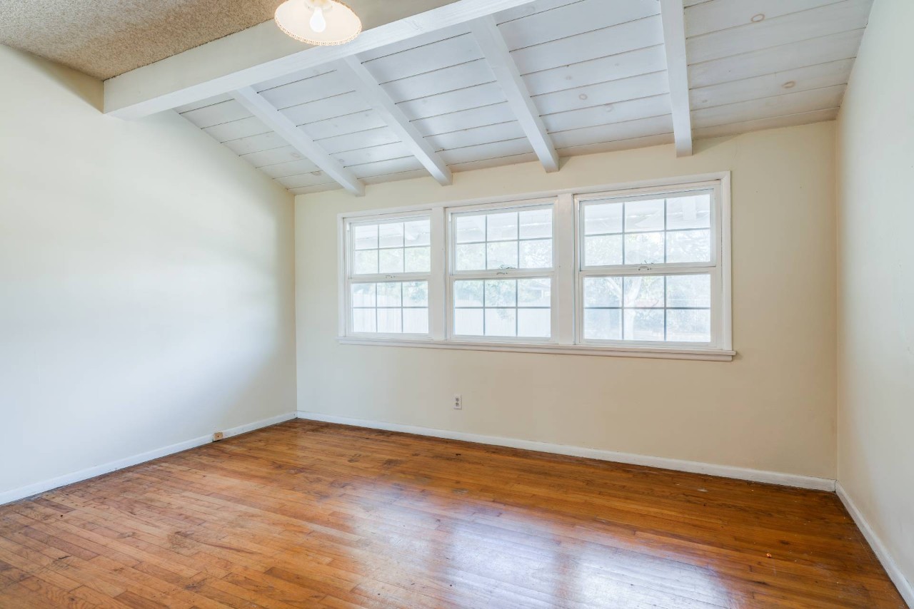 A room with three small windows ready for stylish coverings at Discount Best Blinds & Shutters near Santa Rosa, CA